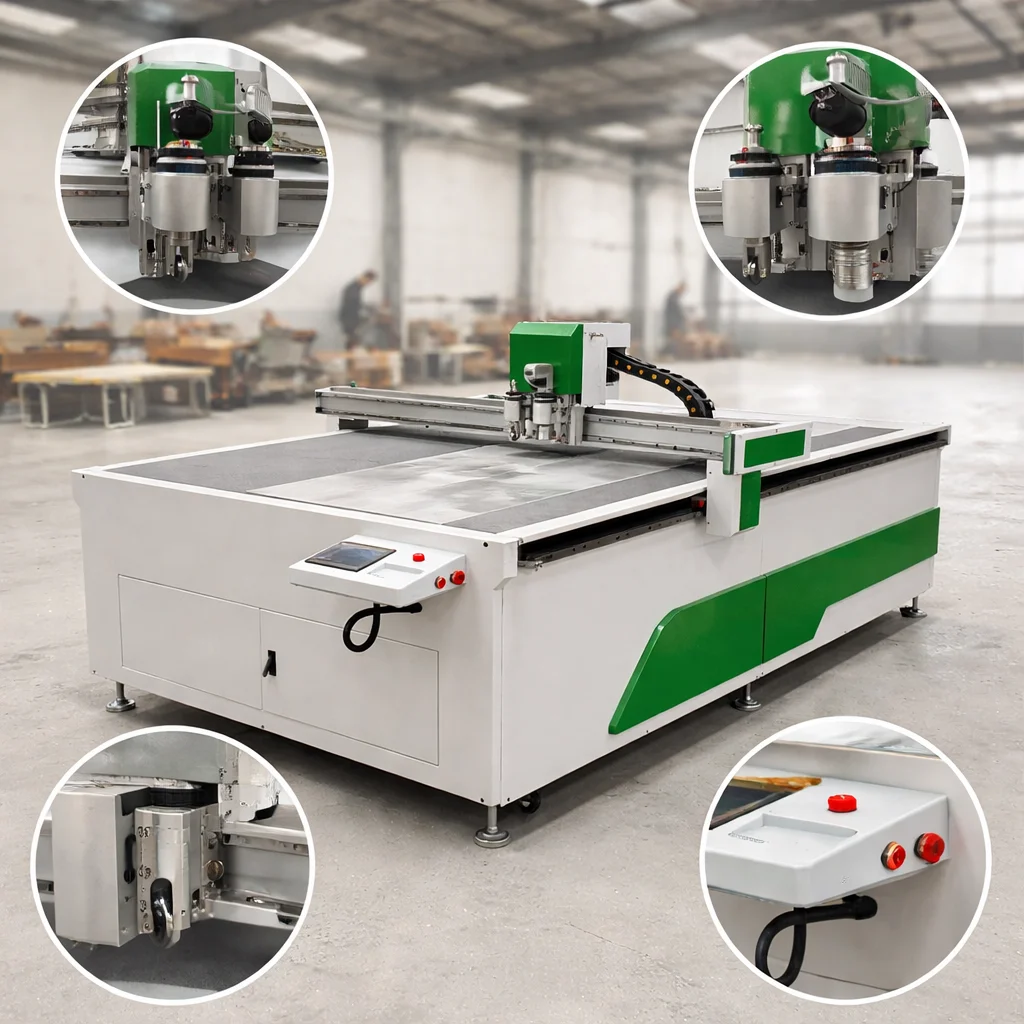 Maxcool Cnc Oscillation Knife Cutting Machines for CNC Leather Gasket Rubber Pearl Cotton Cutting Machines
